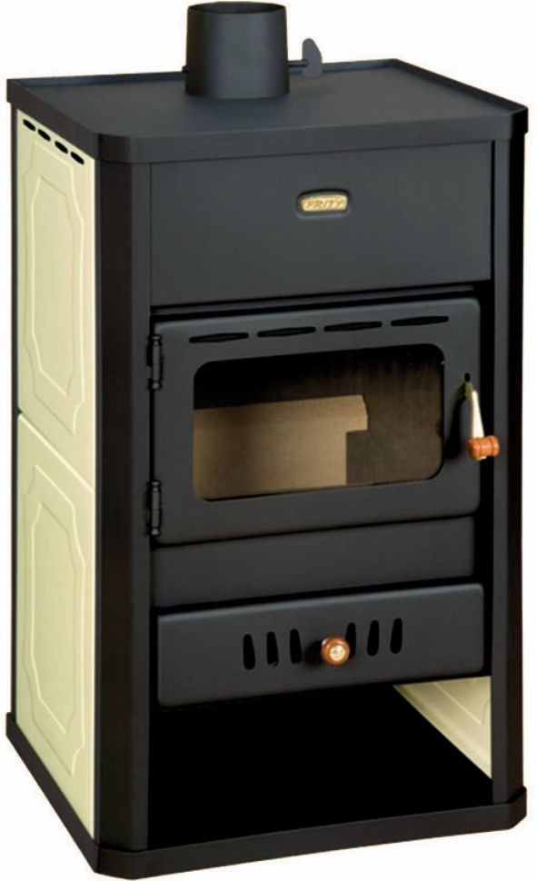 PRITY S1 W10 krbová kamna 13,3kW, s výměníkem, černá/béžová PRITY S1 W10 Obrázek - Hlavní obrázek