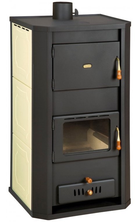 PRITY WD W29 krbová kamna 31,5kW s výměníkem, ocel, černá/béžová PRITY WD W29 Obrázek - Hlavní obrázek
