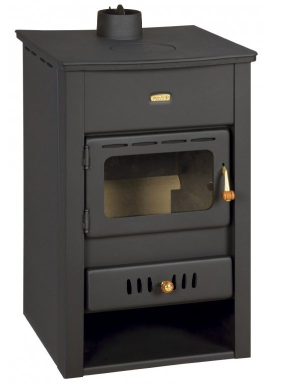 PRITY K2 CP W10 krbová kamna 13,3kW, s výměníkem, černá PRITY K2 CP W10 Obrázek - fotka