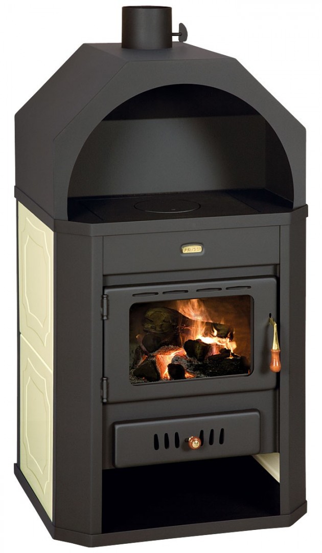 PRITY W17 krbová kamna 23,1kW, s výměníkem, černá/béžová PRITY W17 Obrázek - fotka