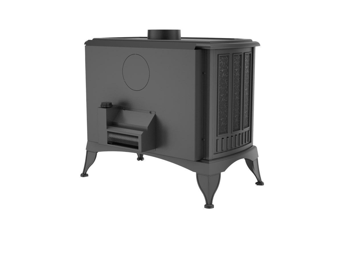 KRATKI KOZA K9 krbová kamna 10kW, s ventilátorem turbofan, černá KOZA/K9/130/TF Obrázek - fotka