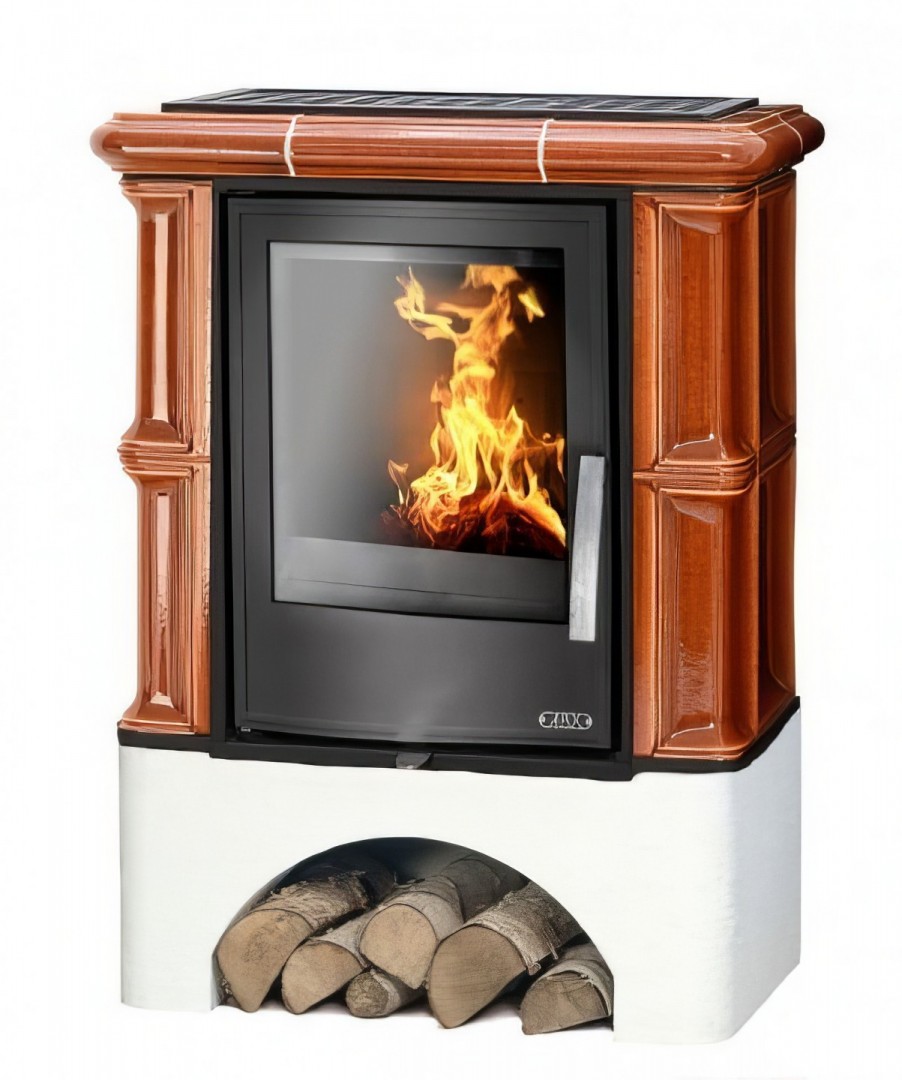 ABX BAVARIA K I kachlová kamna 3,5-9kW, rovný sokl, kaštan 300414 Obrázek - Hlavní obrázek