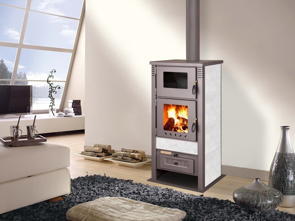 PRO-TERMO TAURUS CERAMIC krbová kamna 12kW, s troubou, moka 6029740280 Obrázek - fotka