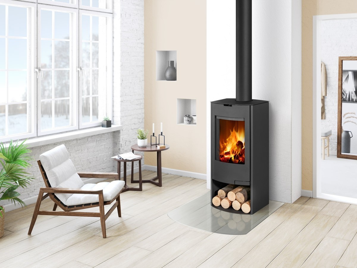 ROMOTOP TALA N01 krbová kamna 3,0-7,7kW, plech, černá TALA N 01 Obrázek - fotka