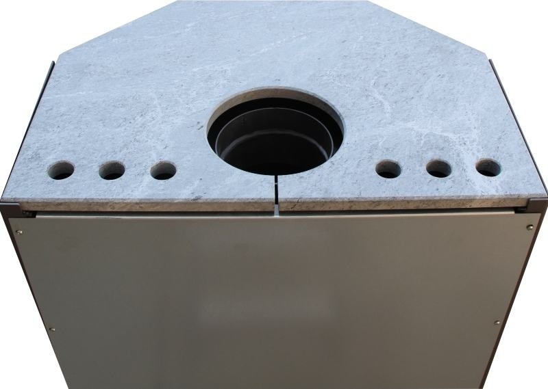 THORMA FRANKFURT krbová kamna 4,5-13,5kW, šedá F9433017011 Obrázek - fotka