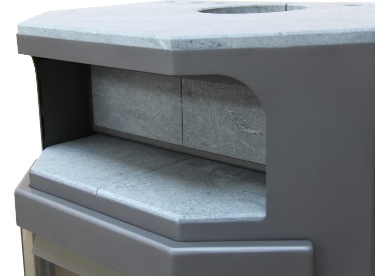 THORMA FRANKFURT krbová kamna 4,5-13,5kW, šedá F9433017011 Obrázek - fotka