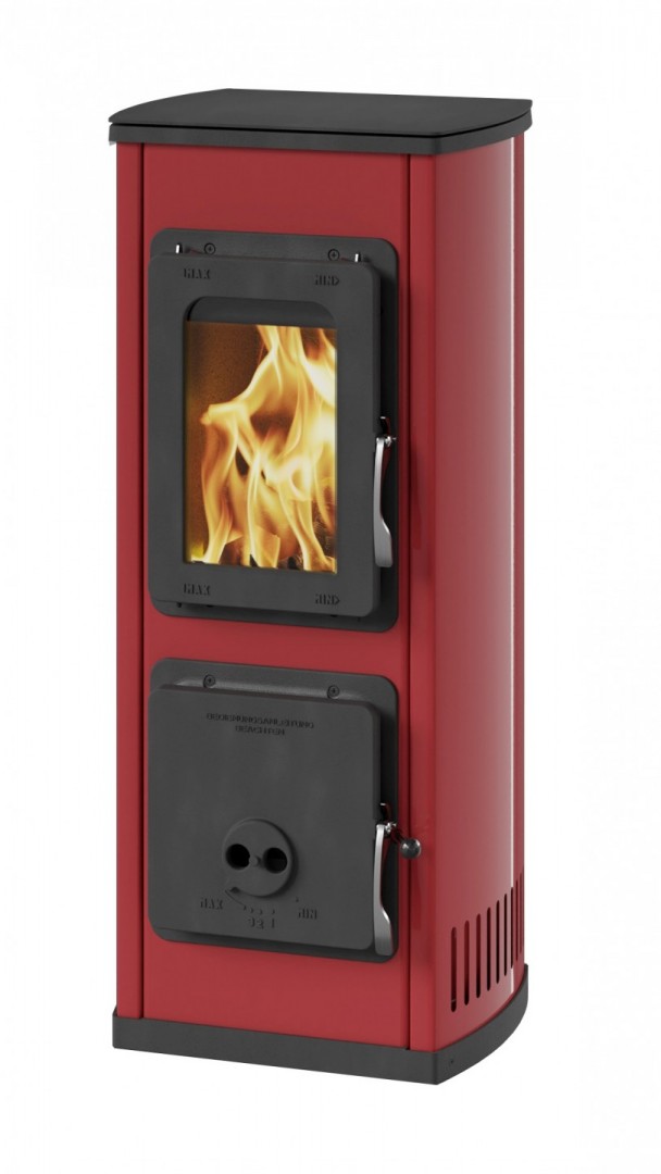 THORMA MILANO II AT krbová kamna 2,5-7,5kW, s termovíkem, vínověčervená F1452242511 Obrázek - Hlavní obrázek