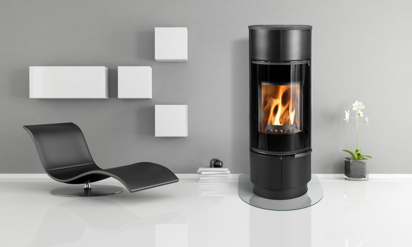 THORMA ATIKA PLUS KERAMIK krbová kamna 7,5 kW, akumulační, matná černá F9489324310 Obrázek - fotka
