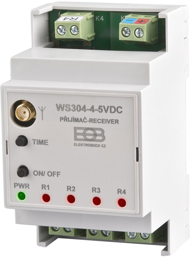 ELEKTROBOCK WS304-4-5VDC přijímač na DIN lištu WS304-4-5VDC Obrázek - Hlavní obrázek