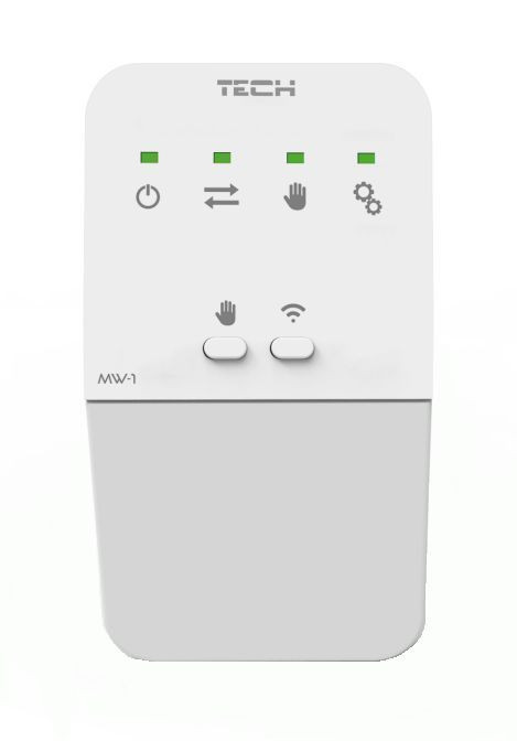 TECH CONTROLLERS EU-MW-1 vykonávací modul 230V, bezdrátový, bílá WG.05.0116 Obrázek - Hlavní obrázek