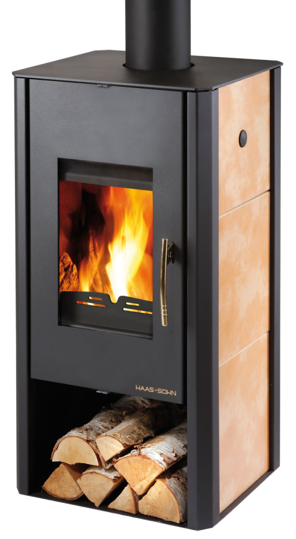 HAAS+SOHN MANTOVA AL II krbová kamna 3,3-10,58kW, s výměníkem, černá/béžová 0433715150000 Obrázek - Hlavní obrázek