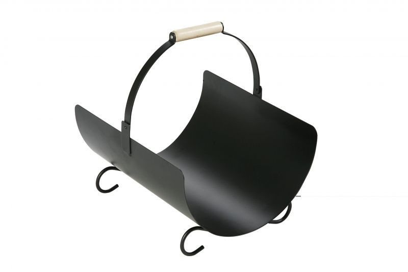 HAAS+SOHN koš střední 400x240x360mm, s dřevěnou rukojetí, černá 1116002500000 Obrázek - Hlavní obrázek