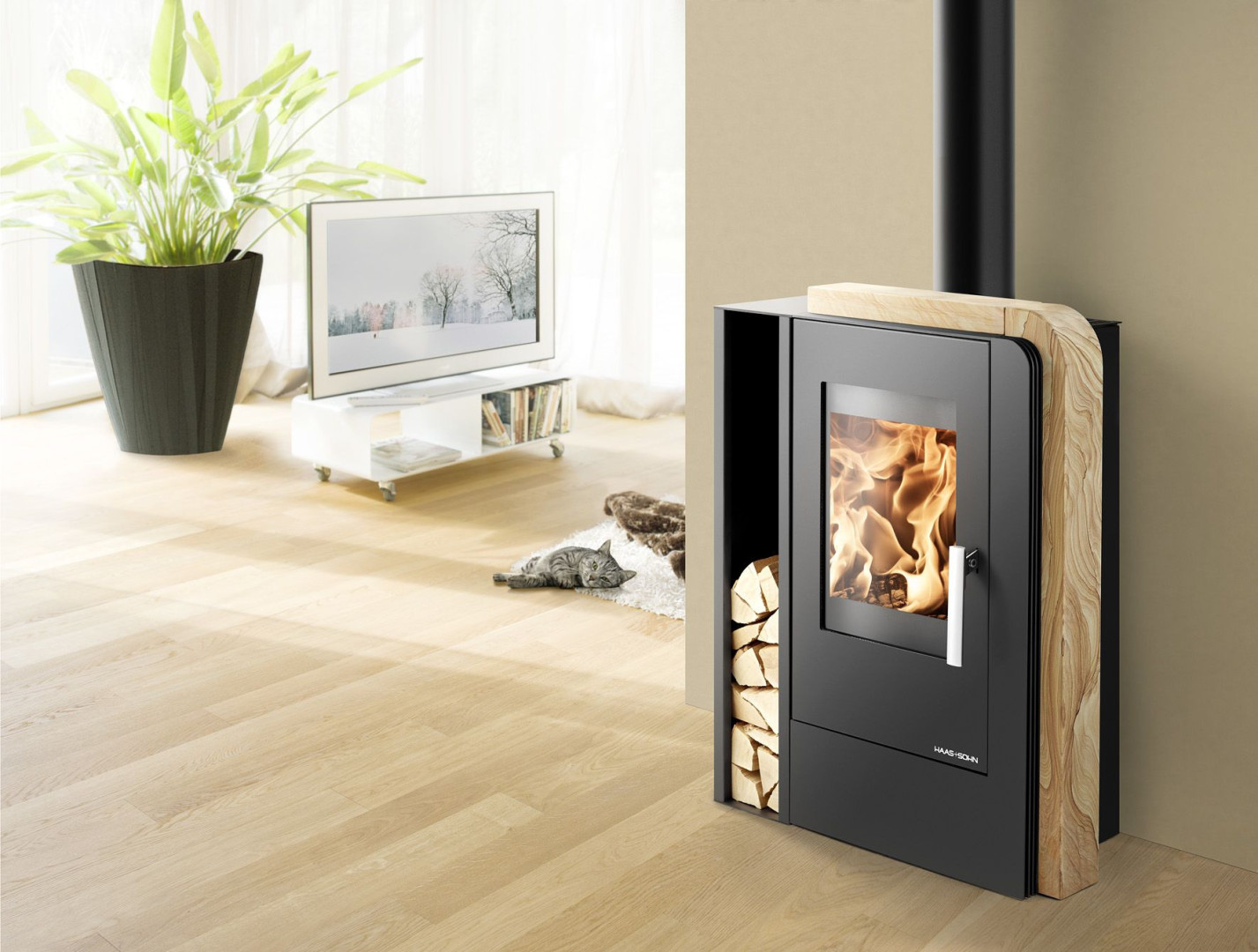 HAAS+SOHN NORDBY box 975x214x365mm, na dřevo, černá 0422017600000 Obrázek - fotka