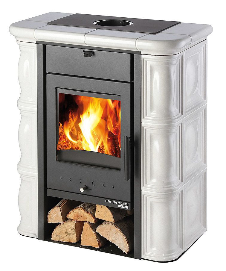 HAAS+SOHN TREVISO MINI kachlová kamna 2-6,3kW, černá/slonová kost 0434320010000 Obrázek - Hlavní obrázek