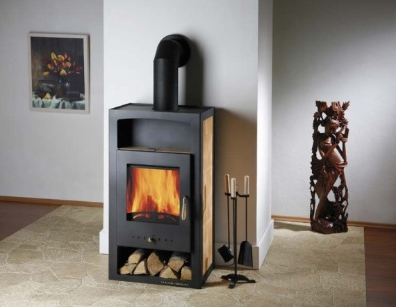 HAAS+SOHN ADRIA II krbová kamna 3,4-10,5kW, s výměníkem, černá/béžová 0431015000000 Obrázek - fotka