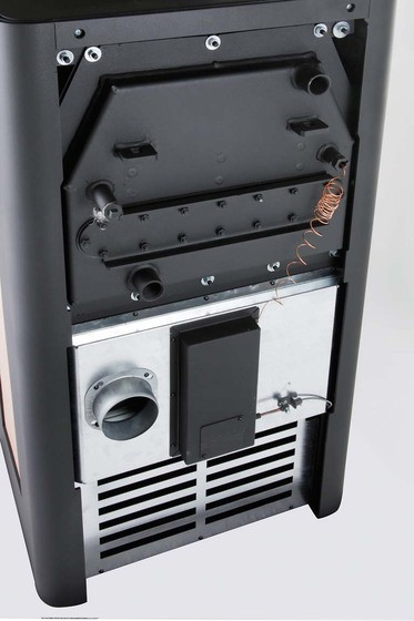 HAAS+SOHN ANDRUS krbová kamna 4,9-14,9kW, s výměníkem černá/béžová 0433337000000 Obrázek - fotka