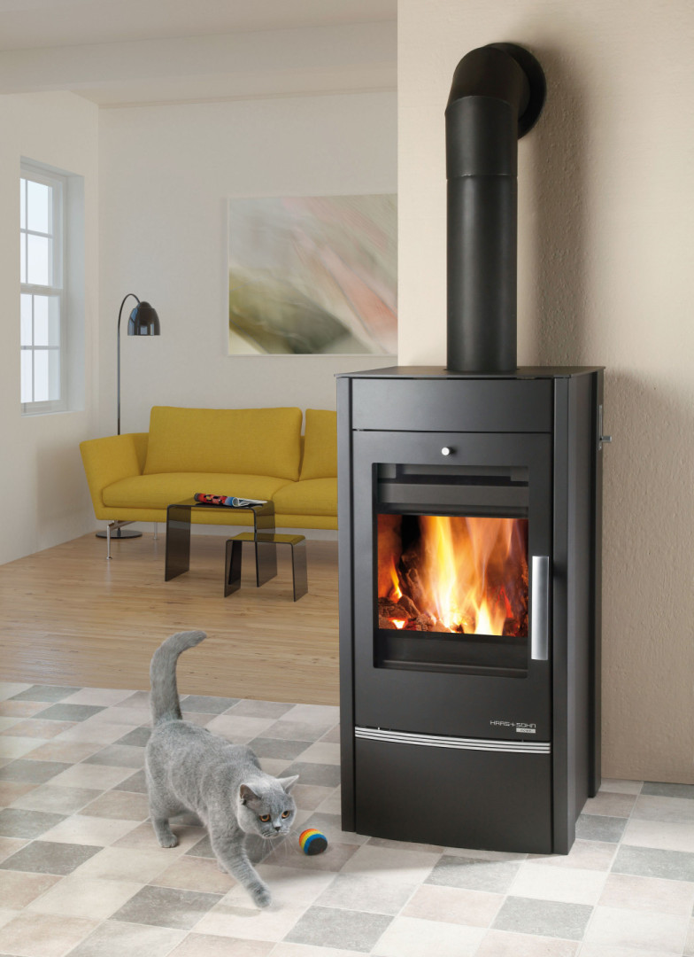 HAAS+SOHN ALMO II krbová kamna 3,3-10,2kW, s výměníkem, černá 0434518020000 Obrázek - fotka