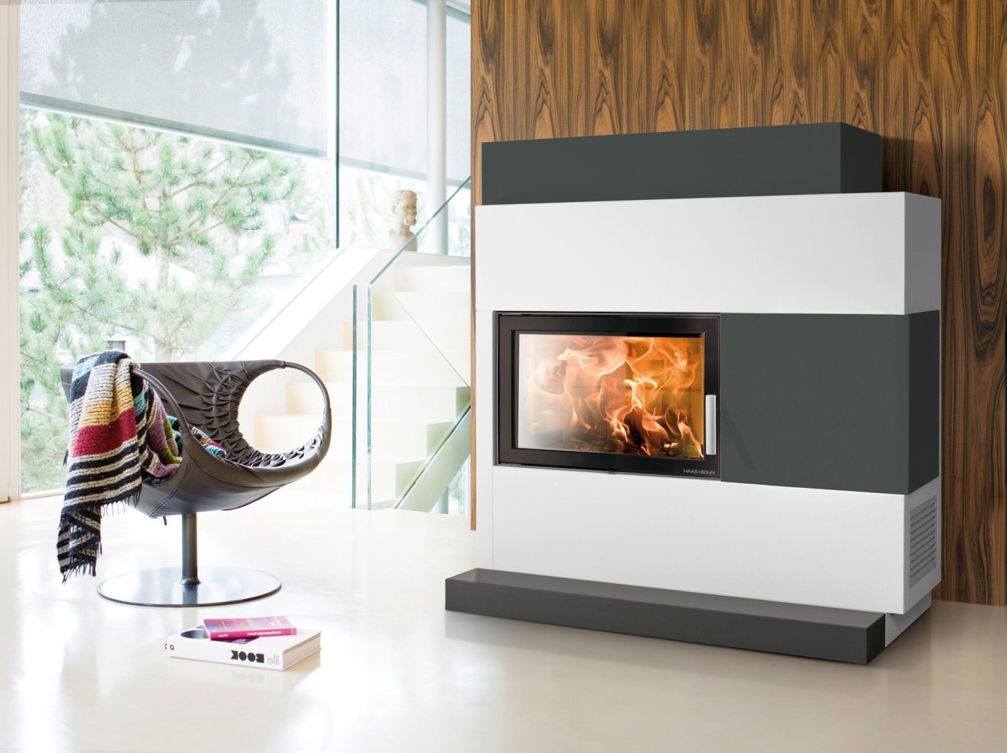 HAAS+SOHN ADONIS II krbová stavebnice s vložkou Jonava IV 2,8-8,3kW, černá/beton 0601800620000 Obrázek - fotka