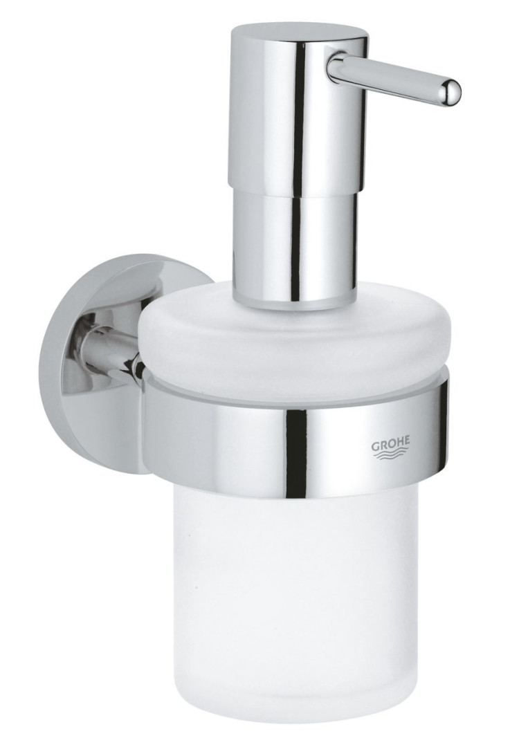 GROHE ESSENTIALS dávkovač tekutého mýdla 160 ml, nástěnný, sklo, chrom 40448001 Obrázek - Hlavní obrázek