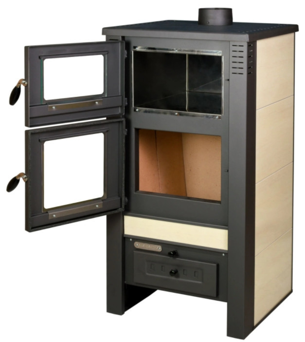 PRO-TERMO TAURUS CERAMIC krbová kamna 12kW, s troubou, bílá 6029740433 Obrázek - fotka