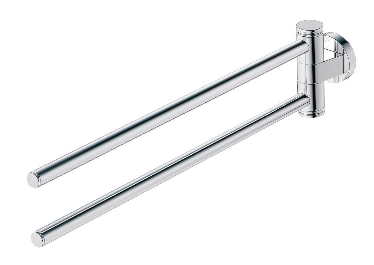 DURAVIT D-CODE držák ručníku 447 mm, dvojramenný, otočný, chrom 0099221000 Obrázek - Hlavní obrázek