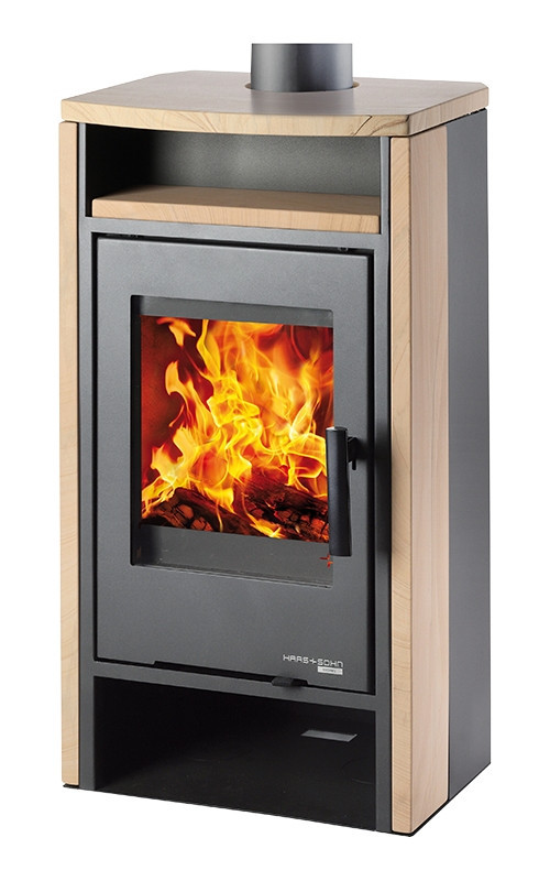 HAAS+SOHN LIVORNO II krbová kamna 3-8 kW, černá/pískovec 0424637800000 Obrázek - Hlavní obrázek