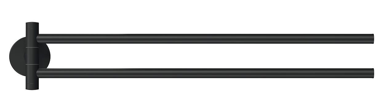 TESA MOON BLACK držák ručníků 456 mm, dvojramenný, otočný, černá 40562-00000-00 Obrázek - Hlavní obrázek