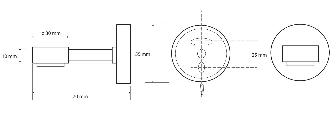 BEMETA OMEGA magnetická mýdlenka, nástěnná, chrom 104108202 Technický nákres