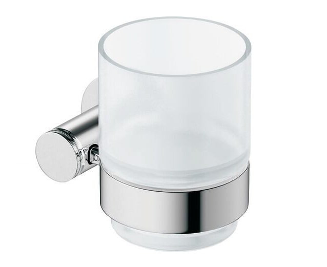 DURAVIT D-CODE nástěnný pohárek, sklo, chrom 0099201000 Obrázek - Hlavní obrázek