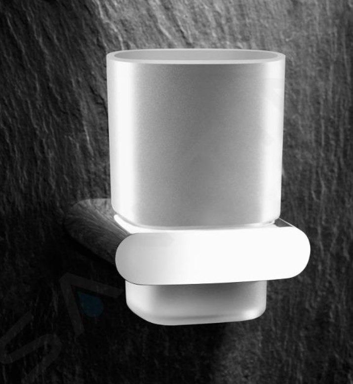 KEUCO ELEGANCE nástěnný pohárek, sklo, chrom 11650019000 Obrázek - fotka