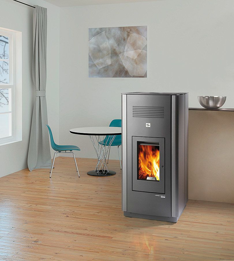 HAAS+SOHN TOLEDO IV 32 peletová kamna 2,4-8,3 kW, s WLAN modulem, antracit/šedá 0543408670000 Obrázek - fotka