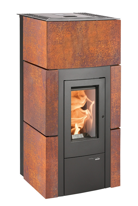 HAAS+SOHN HSP 6 RUEDA C PGI peletová kamna 2,4-8,3 kW, s WLAN modulem, zrzavá patina 0546532770000 Obrázek - Hlavní obrázek