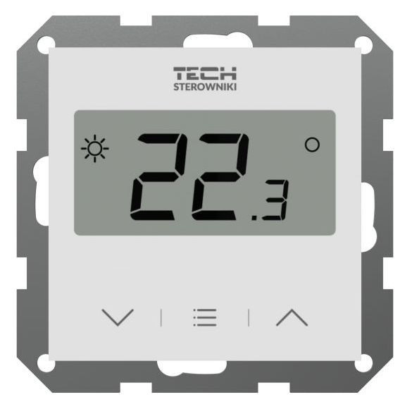 TECH CONTROLLERS EU-F-12B prostorový termostat, s čidlem vlhkosti, drátový, bílá WG.11.0735 Obrázek - Hlavní obrázek