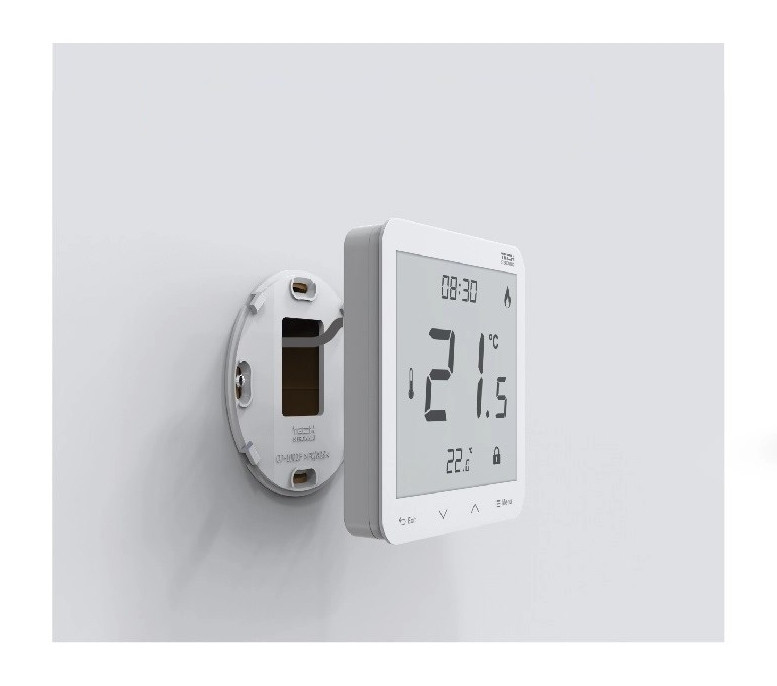 TECH CONTROLLERS EU-R10S PLUS prostorový termostat, drátový, bílá WG.11.0184 Obrázek - fotka