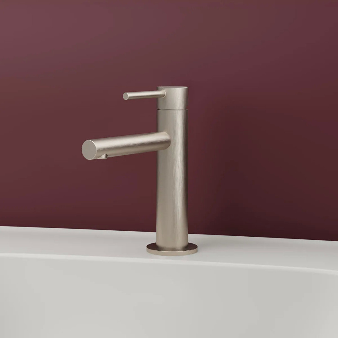 VITRA ORIGIN umyvadlová stojánková baterie, kartáčovaný nikl A4255634 Obrázek - fotka