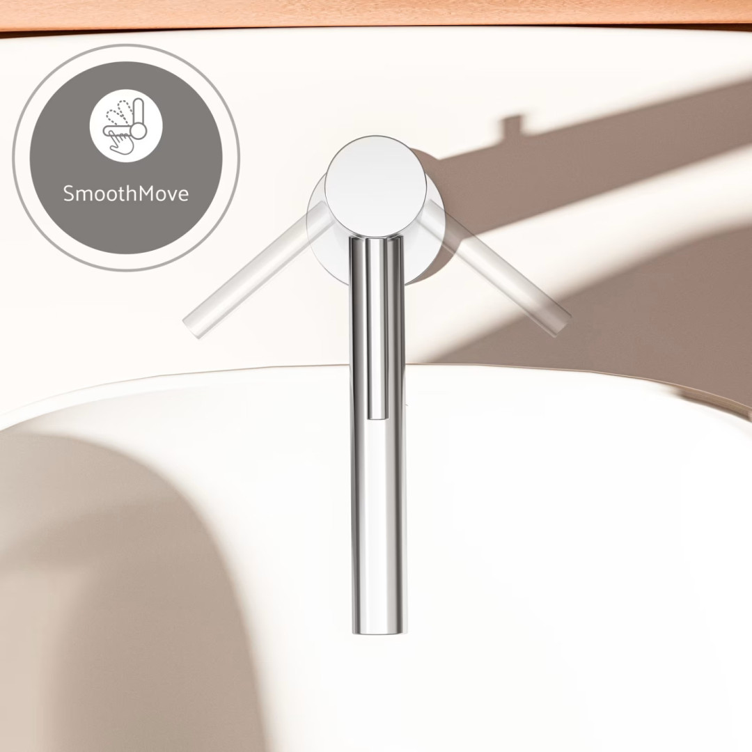 VITRA ORIGIN umyvadlová stojánková baterie, s odtokovou soupravou, chrome A42568 Obrázek - fotka