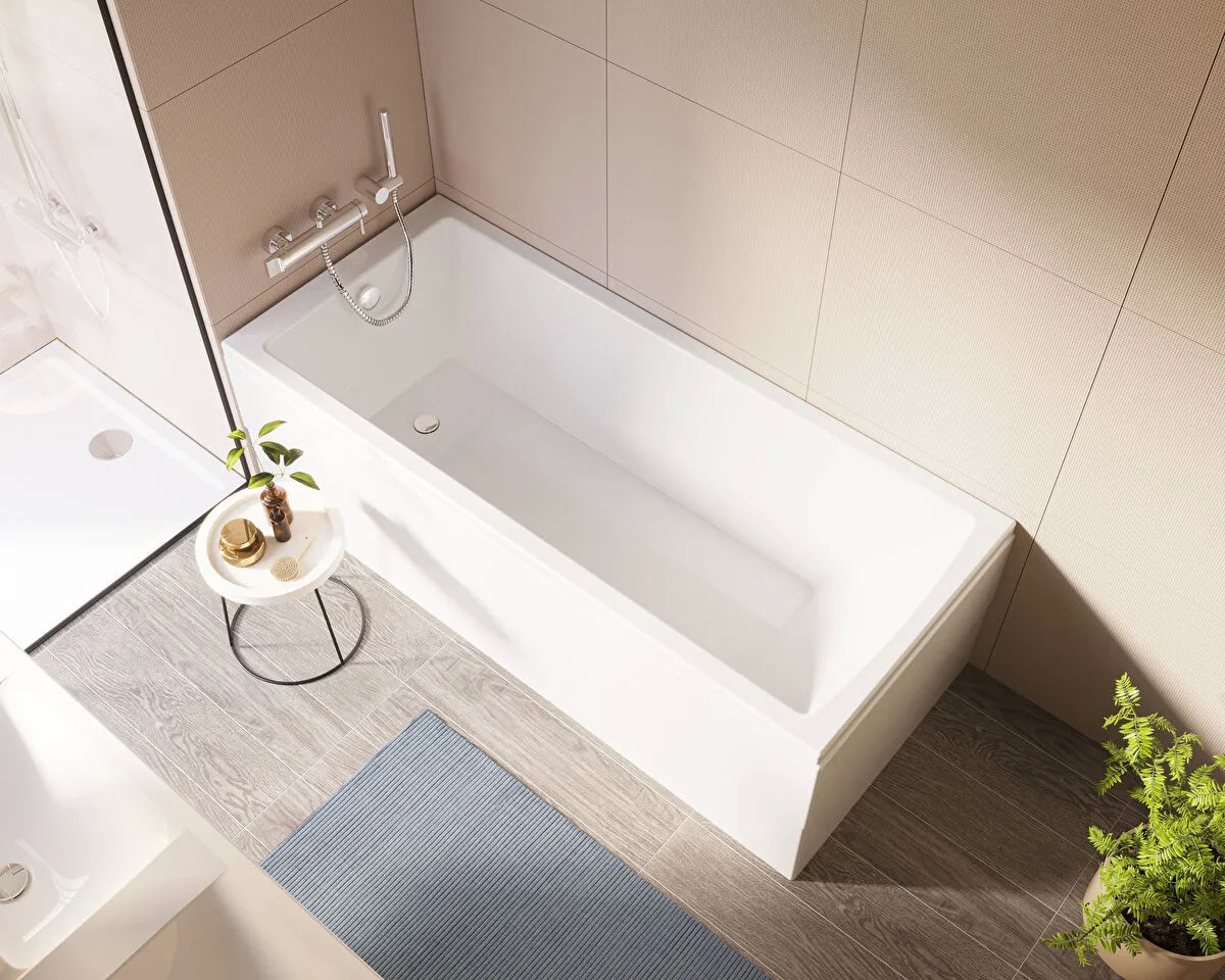 VITRA ORIGIN vanová nástěnná baterie, s přepínačem, chrom A42619 Obrázek - fotka