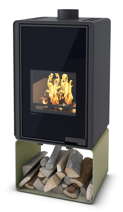 HS FLAMINGO DELUXE PENTAI krbová kamna 9kW, olivová HSF42-024 Obrázek - Hlavní obrázek