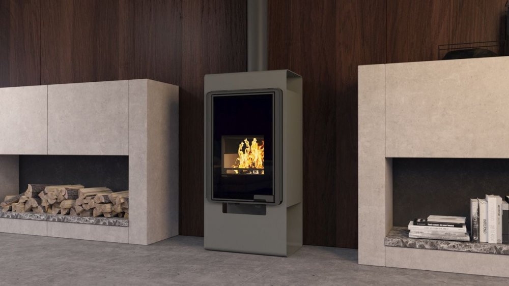HS FLAMINGO DELUXE SINGA krbová kamna 9kW, šedá HSF42-043 Obrázek - fotka