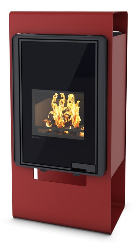 HS FLAMINGO DELUXE SINGA krbová kamna 9kW, červená HSF42-039 Obrázek - Hlavní obrázek