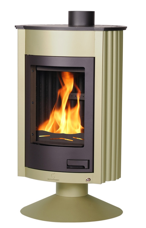 HS FLAMINGO MASTERFLAMME MEDIE II krbová kamna 12kW, olivová HSF41-010 Obrázek - Hlavní obrázek
