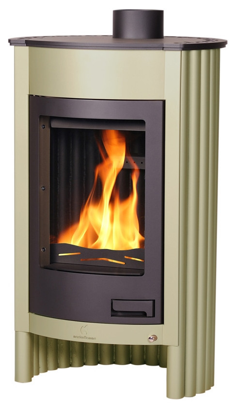 HS FLAMINGO MASTERFLAMME MEDIE I krbová kamna 12kW, olivová HSF41-009 Obrázek - Hlavní obrázek