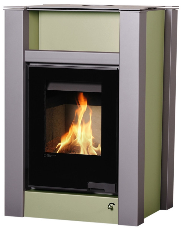 HS FLAMINGO AQUAFLAM VARIO LEND krbová kamna 11kW, manuální regulace, olivová HSF34-100 Obrázek - Hlavní obrázek