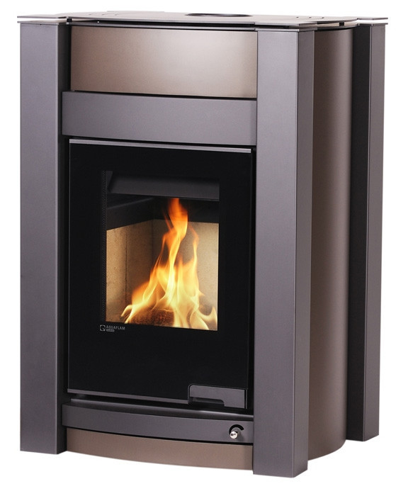 HS FLAMINGO AQUAFLAM VARIO LEND krbová kamna 11kW, manuální regulace, sametově hnedá HSF34-099 Obrázek - Hlavní obrázek