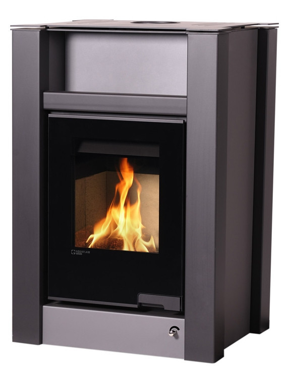 HS FLAMINGO AQUAFLAM VARIO LEND krbová kamna 11kW, manuální regulace, šedá HSF34-102 Obrázek - Hlavní obrázek