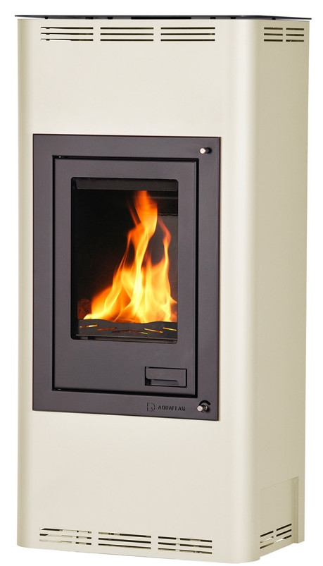 HS FLAMINGO AQUAFLAM 7 krbová kamna 7kW, s výměníkem, automatická regulace, krémová HSF29-034 Obrázek - Hlavní obrázek