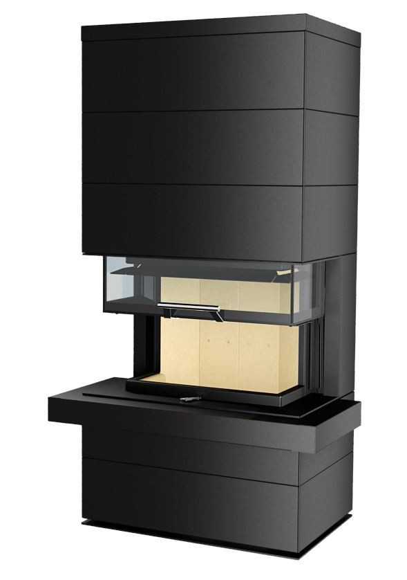 ROMOTOP CARA CS N 03 akumulační krb 2,9-7,4kW, designový, s výsuvnými dvířky, černá CARA CS N 03 Obrázek - fotka