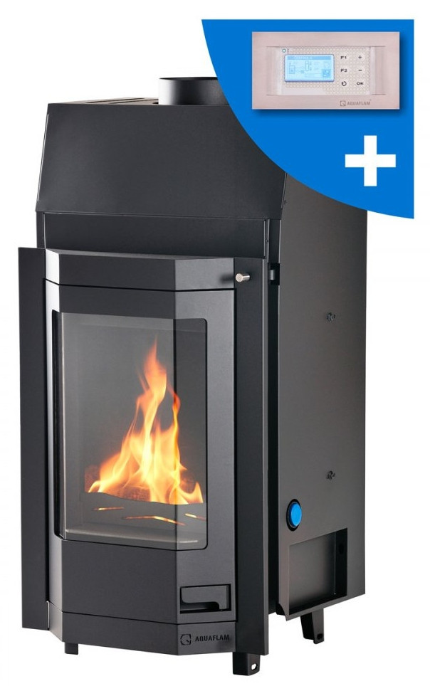 HS FLAMINGO AQUAFLAM PRIZMAT 12 krbová vložka 12kW, s výměníkem, automatická regulace, černá HSF23-059 Obrázek - Hlavní obrázek