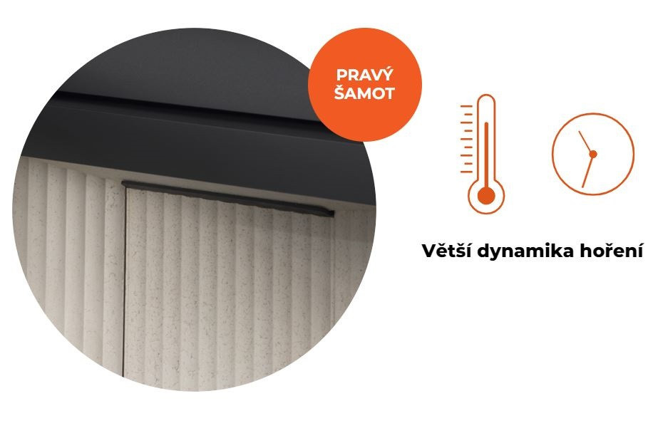 ROMOTOP DYNAMIC WB 2G 66.50.01P krbová vložka 6,0-15,6kW, s výměníkem, černá DWB2M 01P Obrázek - fotka