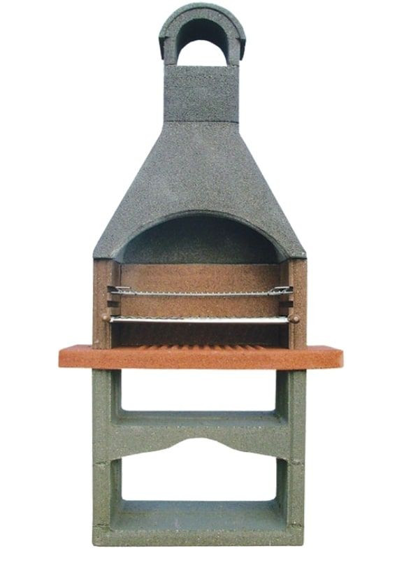 KRETZ HEMATIT zahradní krb 780x485x2060 mm, šedá/cihlová 3107 Obrázek - Hlavní obrázek